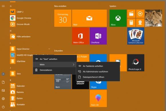 Windows 10: Dostosuj listę aplikacji w menu Start
