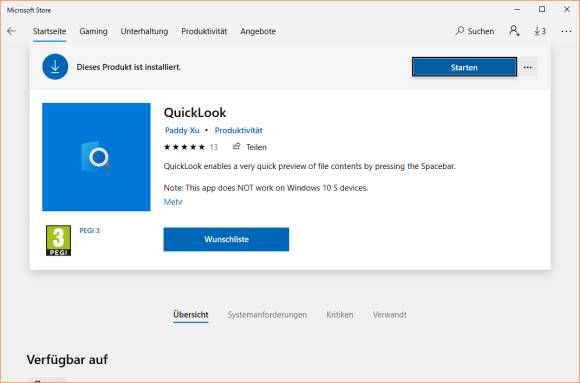 QuickLook: Szybki podgląd dla Windows 10