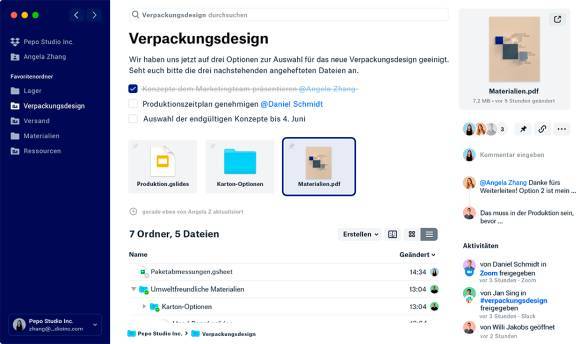 Dropbox: Aktualizuj pliki i narzędzia pakietów (w chmurze)